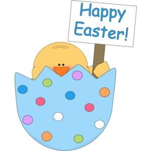 Happy Easter Chick Egg Clip Art 