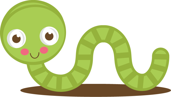 Cute at worm clipart 