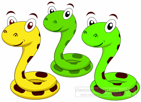 cartoon snake clipart image