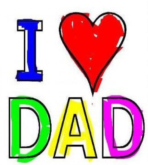 Dad Word Clipart 