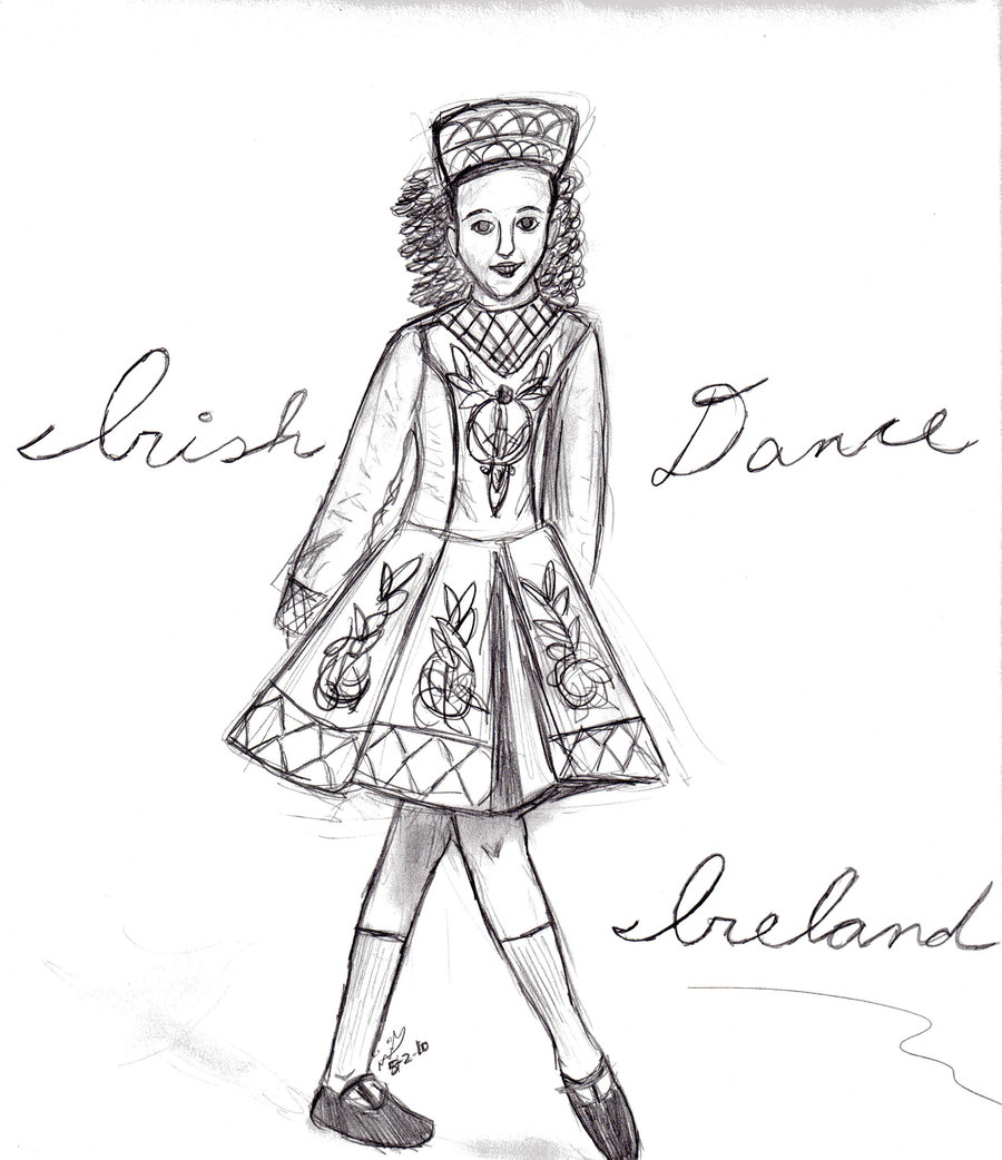 irish dance coloring pages