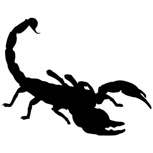 Scorpion Silhouette clipart, cliparts of Scorpion Silhouette free 