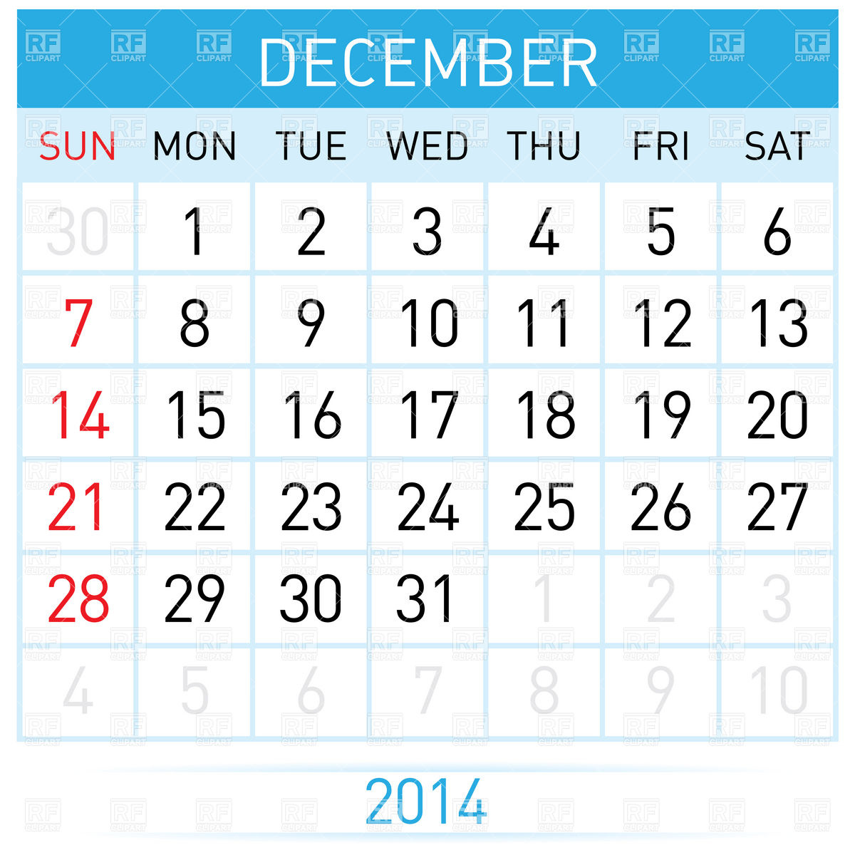 Free December Calendar Cliparts, Download Free December Calendar