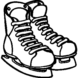 Skating shoes clipart 