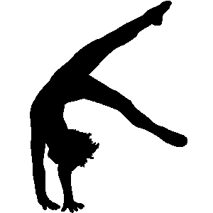 Gymnastics Silhouette Floor Gymnastics Clipart Floor 