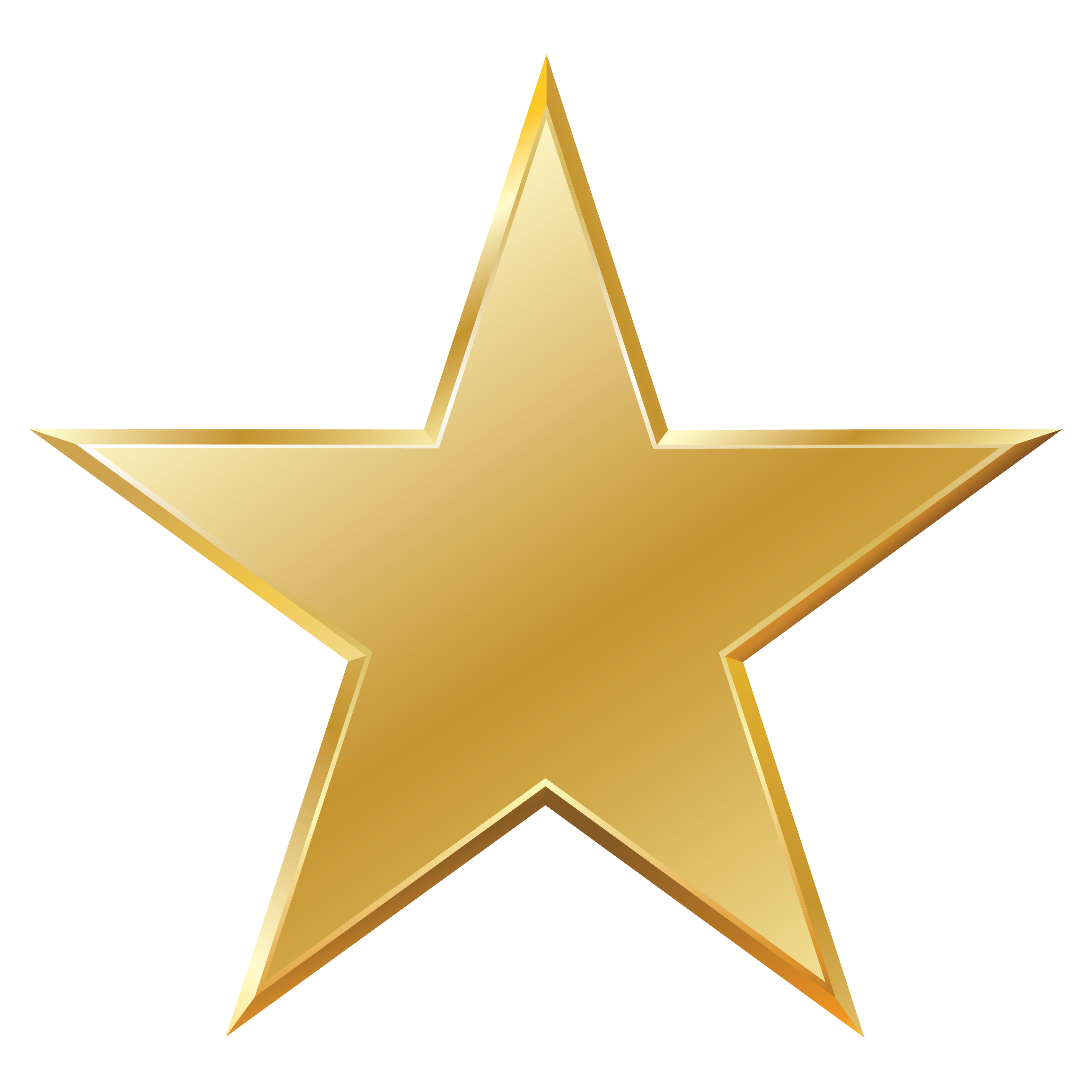 Gold star clip art free 