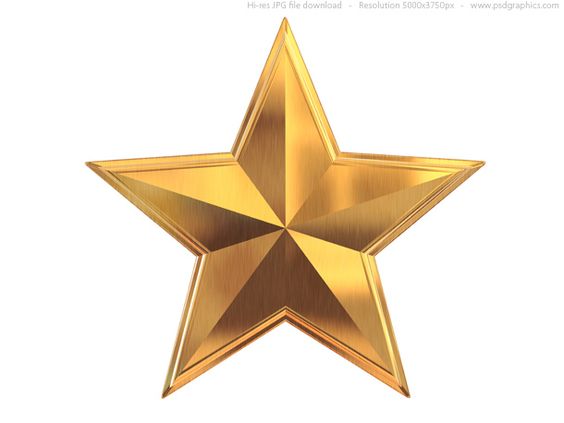 Clipart gold star 