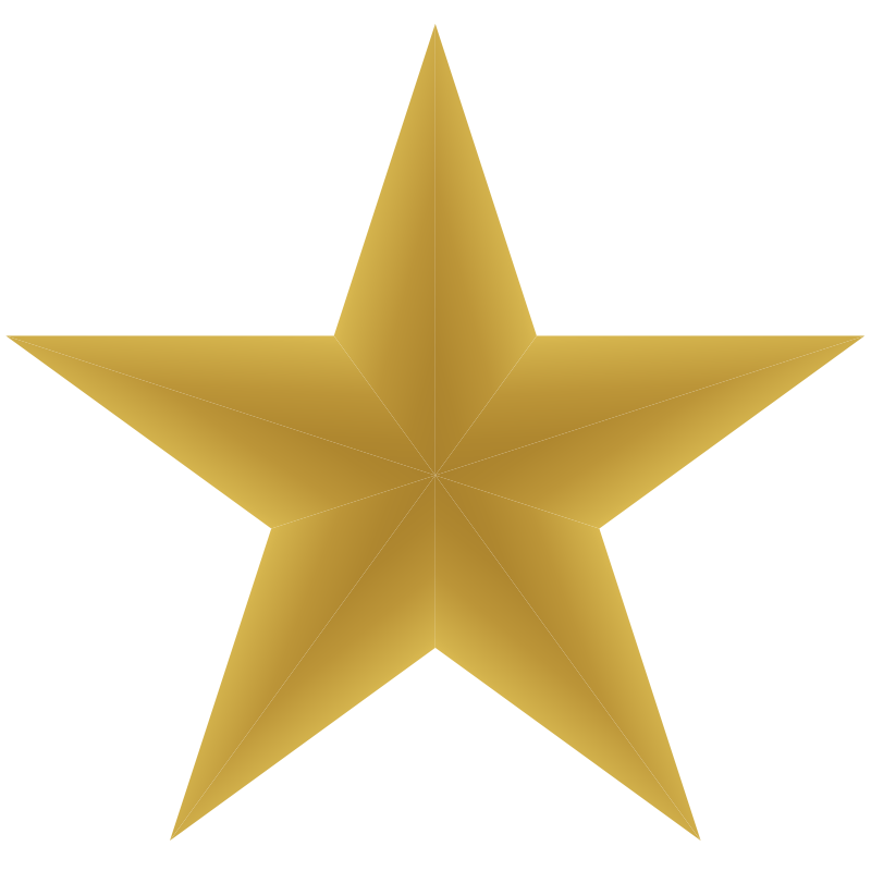 Shooting gold star clipart 