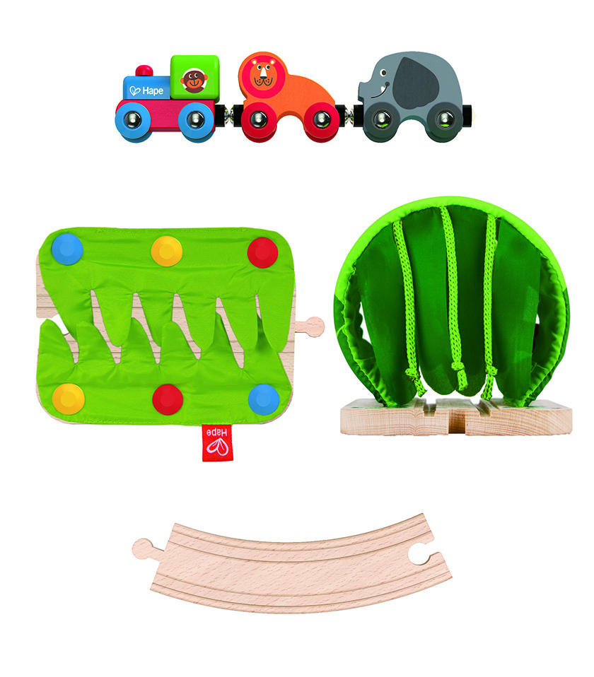Jungle Train Journey Set from The Wooden Toybox 