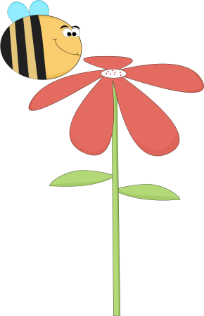 Bee And Flower Clipart 