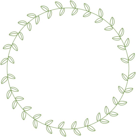 circle leaf border 