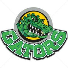 Mascot Clipart Image of A Gator Holding A Soccer Ball Graphic 