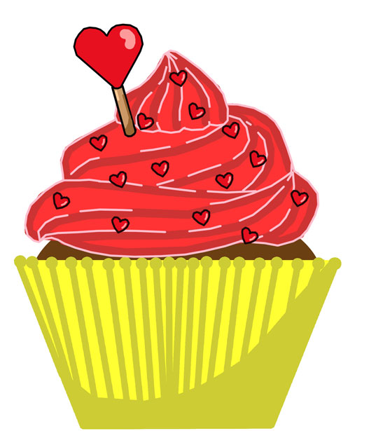 Valentine Cupcake Clipart 