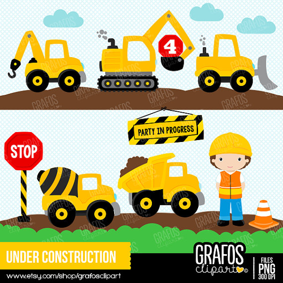 Baby under construction clipart 