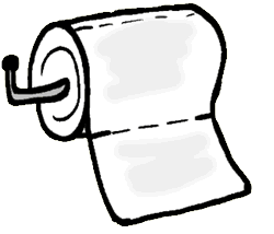 empty toilet paper clipart