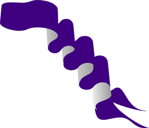 Purple Ribbon Clip Art Clipart 