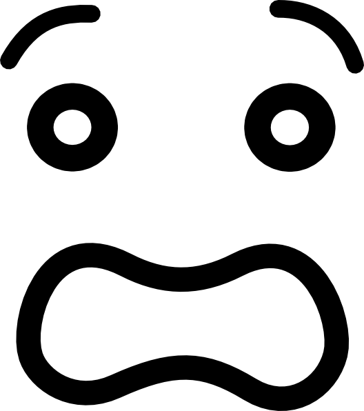 scared cartoon face png - Clip Art Library