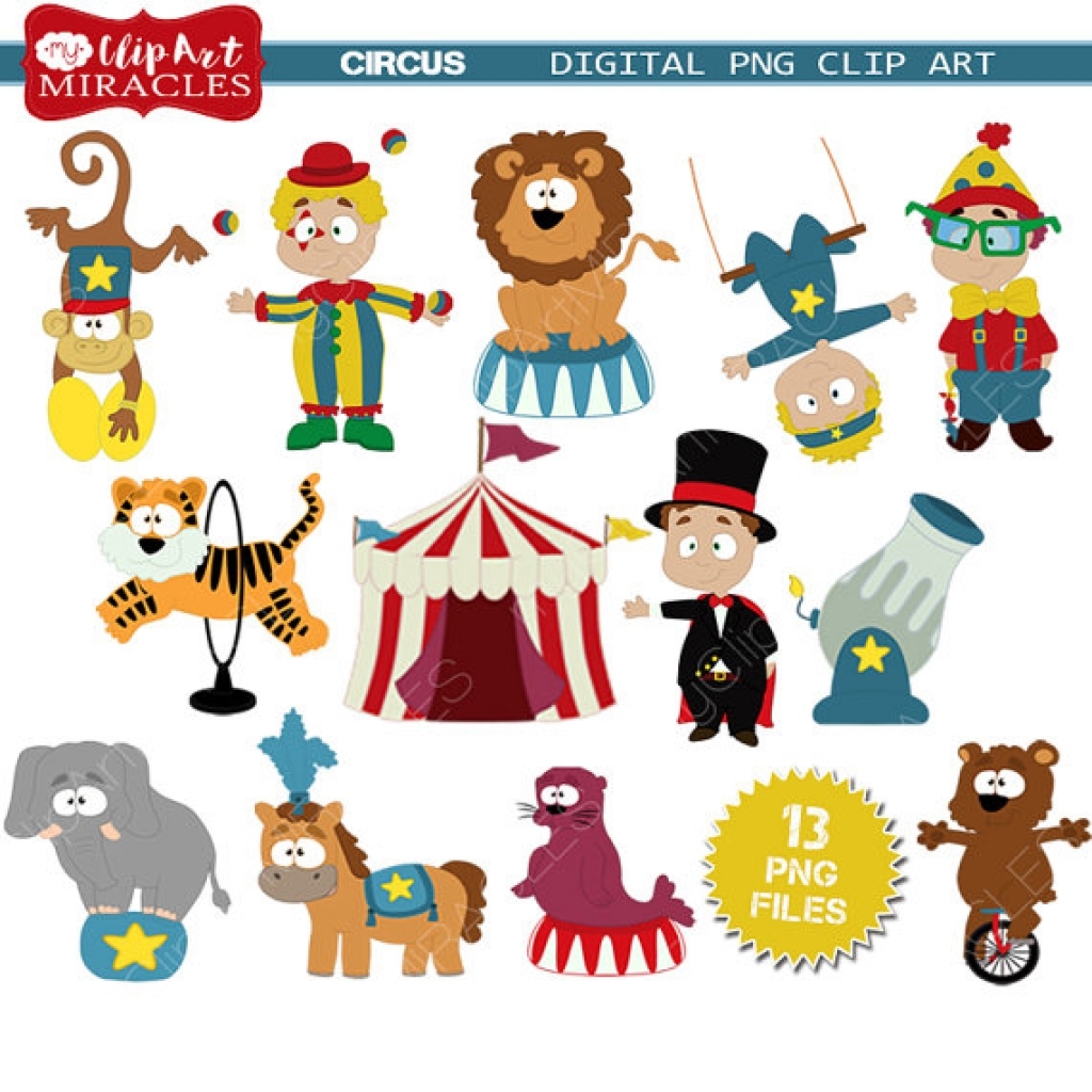 Circus Clipart Cute Circus Themed Clip Art Clown Clipart Inside 