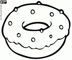 donuts pattern. royalty free rf clipart illustration of a coloring 