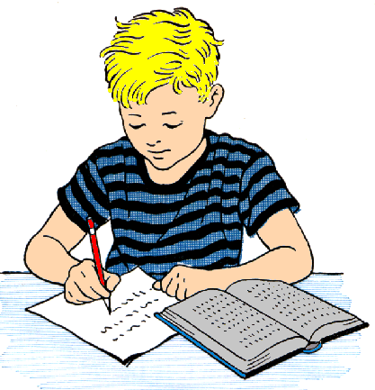 boy drawing clipart