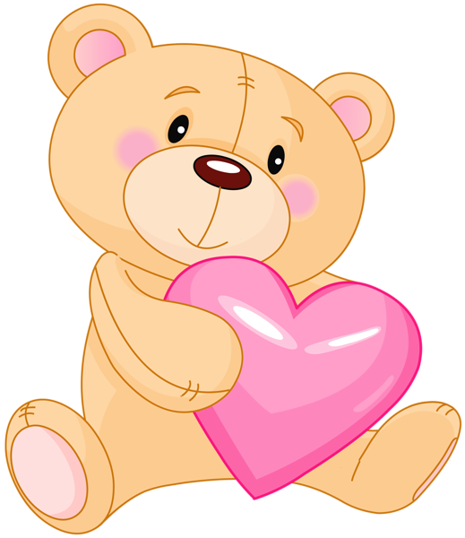 Valentines day teddy bear clipart 