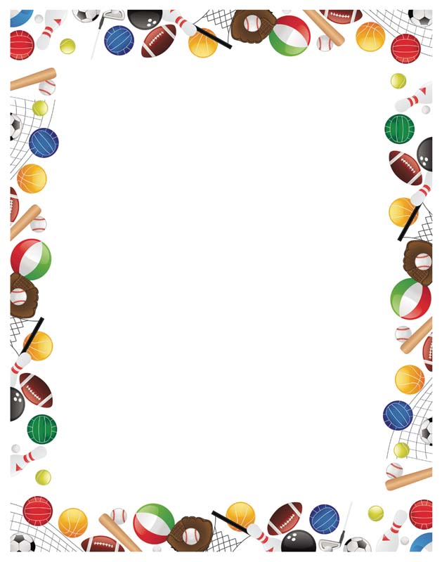 Ball Page Border Clipart 