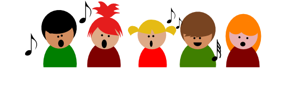 Children Singing Clipart 