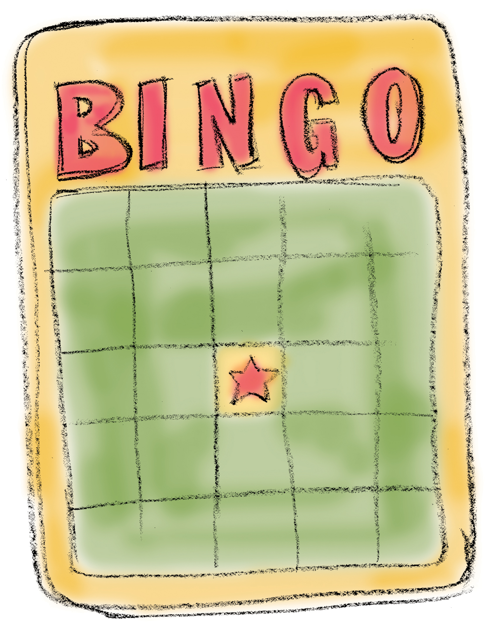 Bingo Card Clip Art 13634 