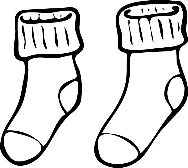 Winter socks clipart 
