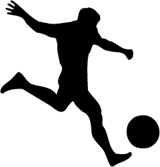 Soccer Silhouette Clip Art 