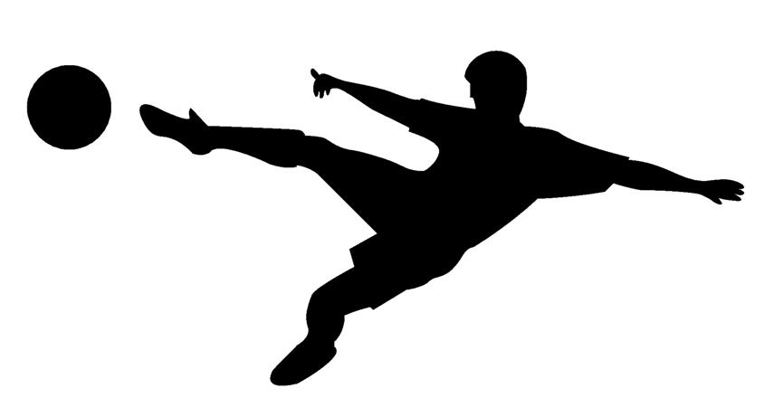 Soccer Silhouette Clip Art 