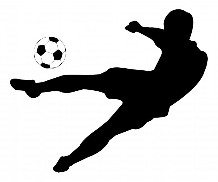 Soccer Silhouette Clip Art 