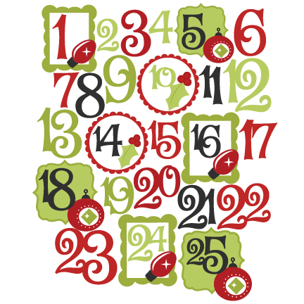 Christmas countdown live clipart 