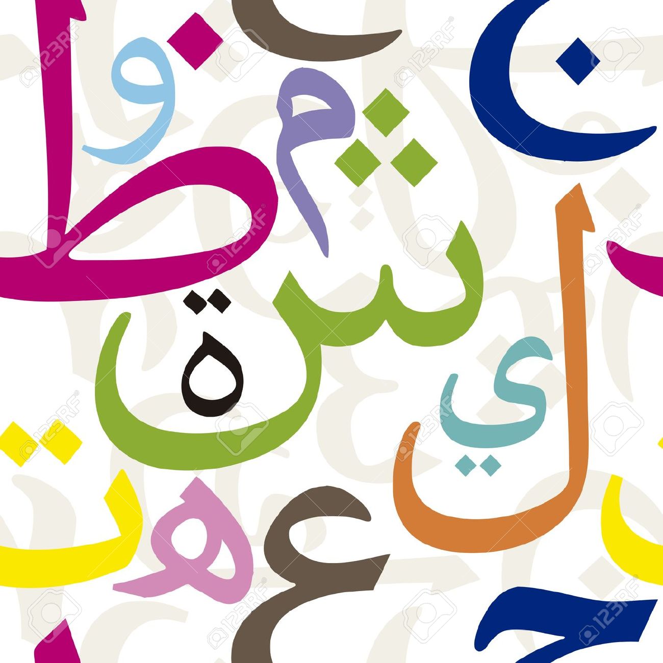 Arabic Alphabet Cliparts - Free Download and Printable