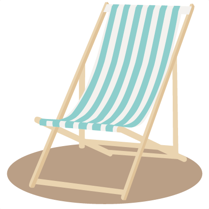 Beach chair clipart transparent 