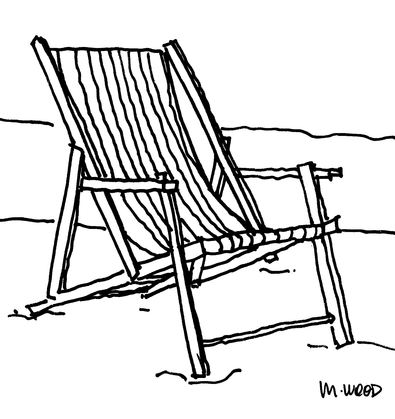 Beach Chair Art 