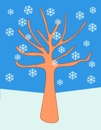 Winter Snow Banner Clipart 