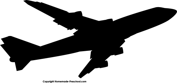 Airplane Silhouette Clipart 