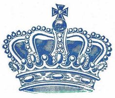 Royal blue crown clipart 