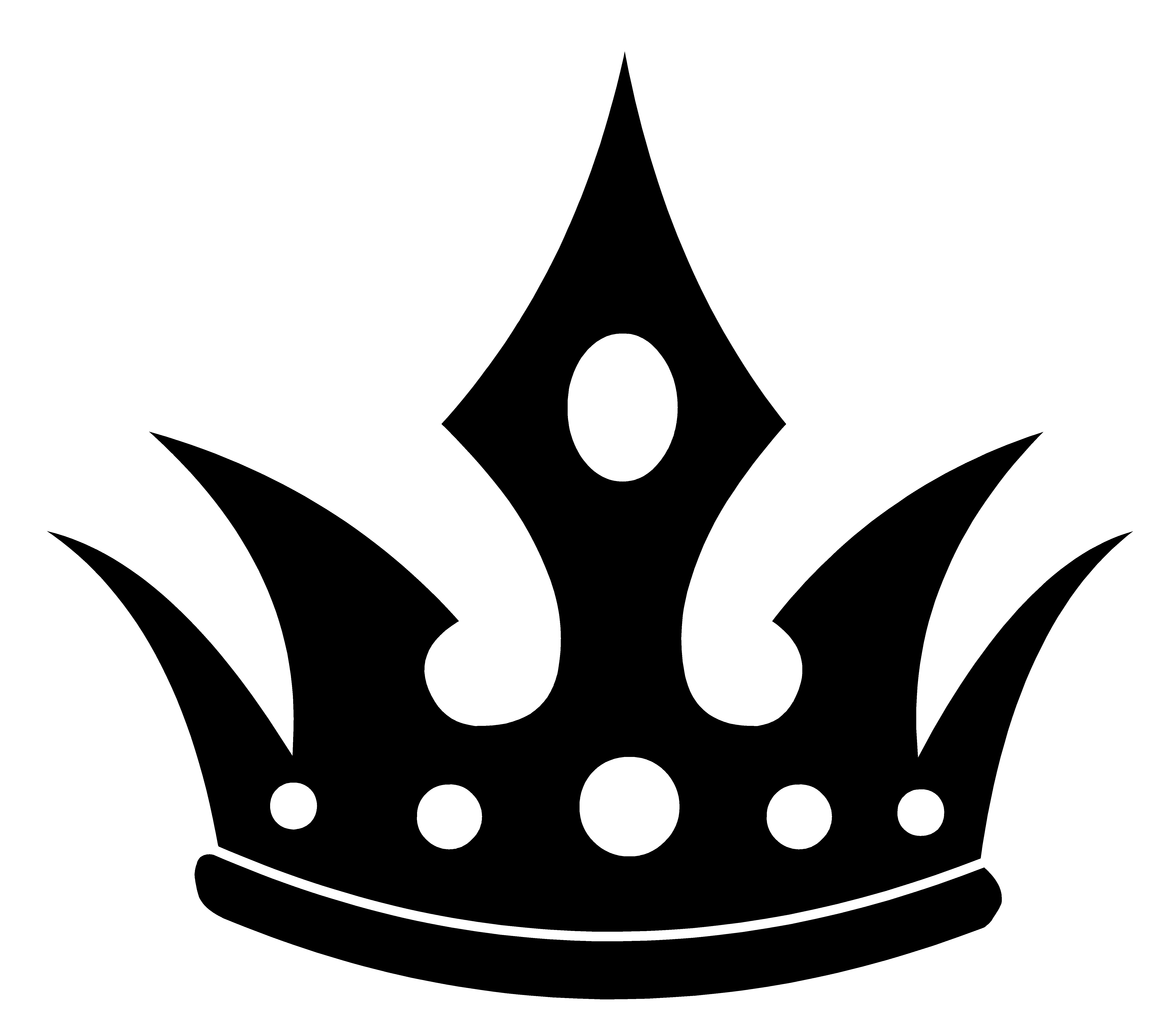 Black royal crown clipart 