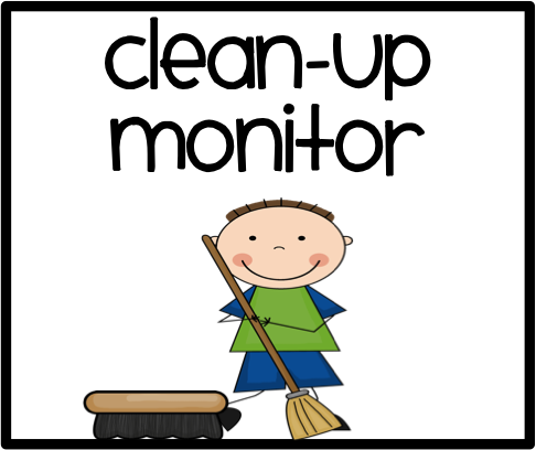 Students Clean Up Room Clipart 