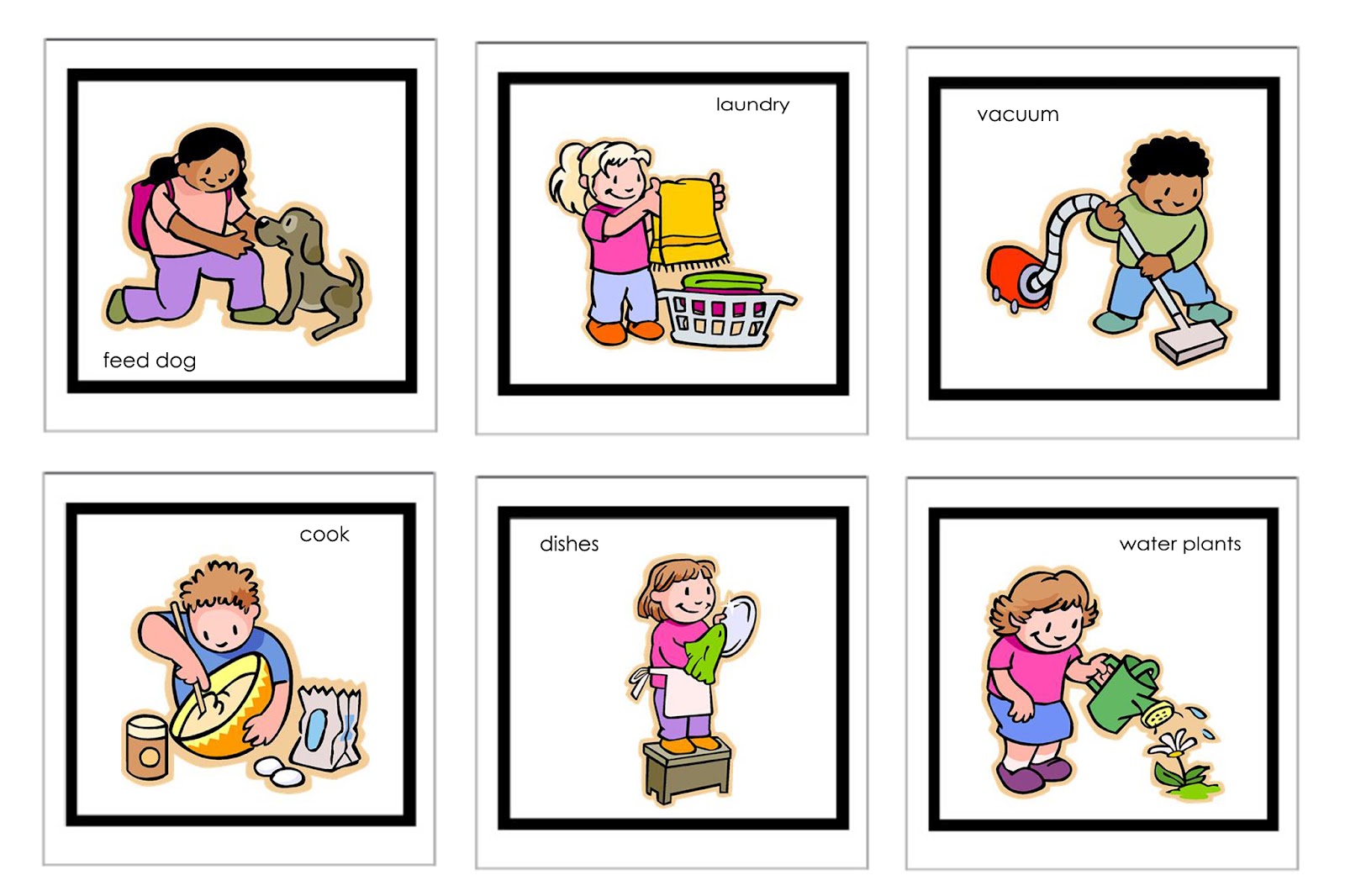 Clip Art Of Daily Activities Clipart 