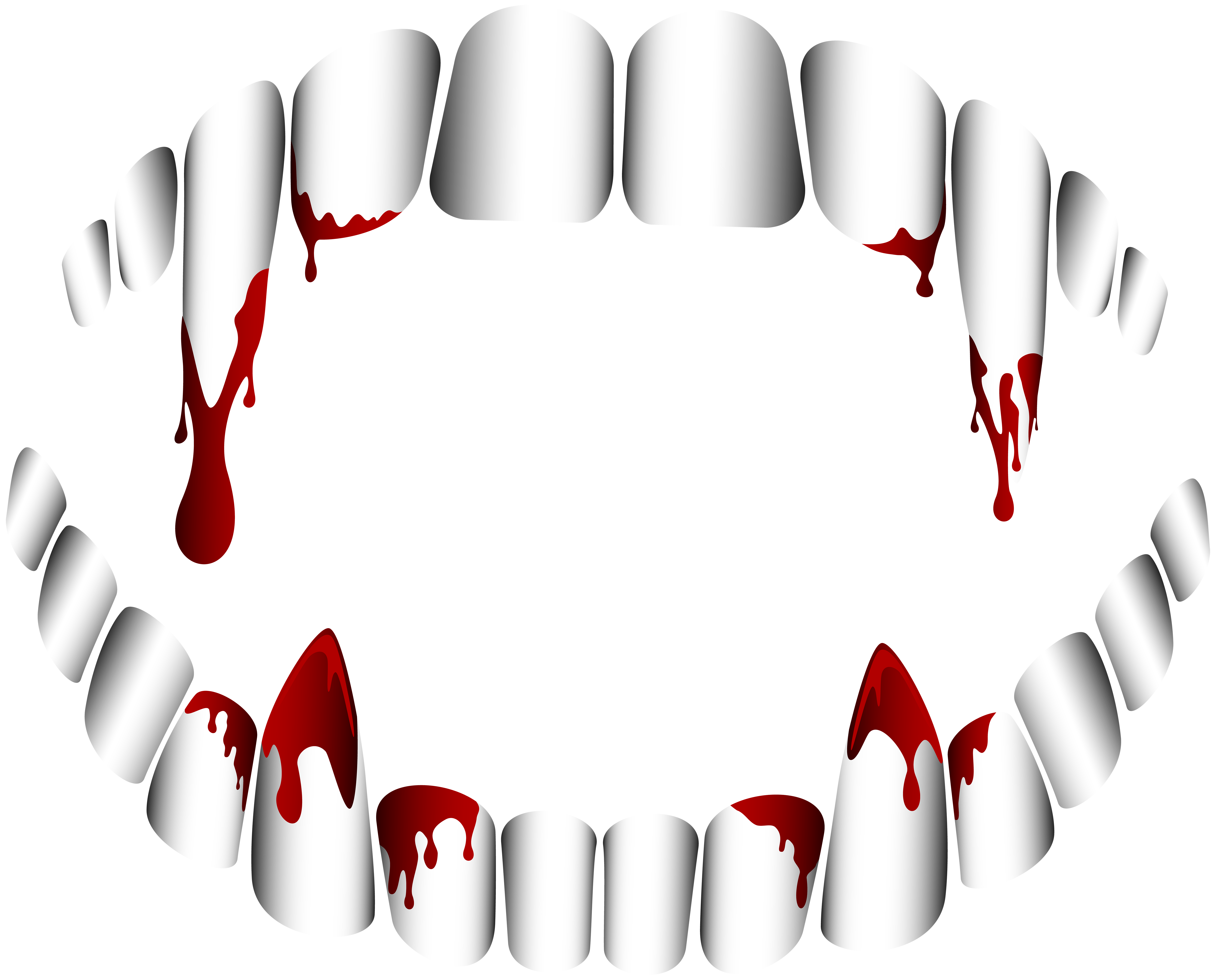 Vampire Teeth Transparent PNG Clip Art 