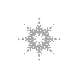 Silver snowflake clipart 