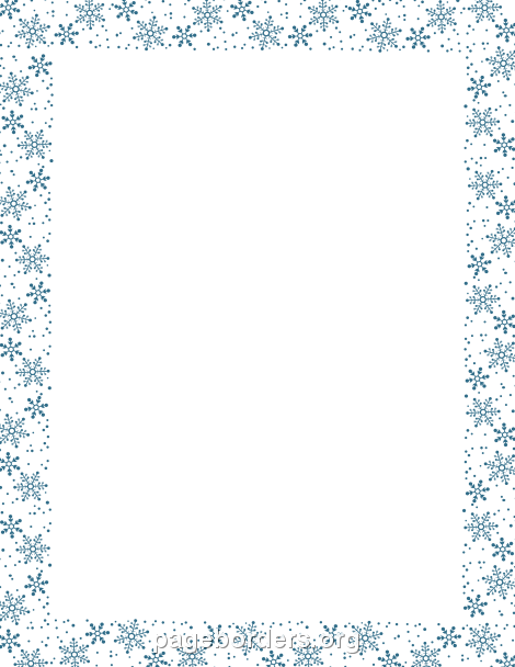 Google Borders Snowflake Clipart 