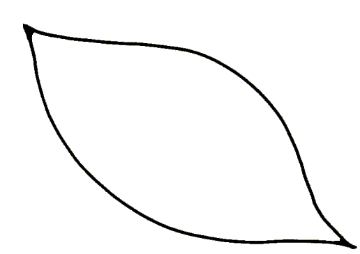 Clipart leaf outline 