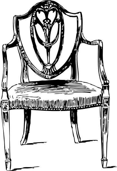 table and chairs clipart 