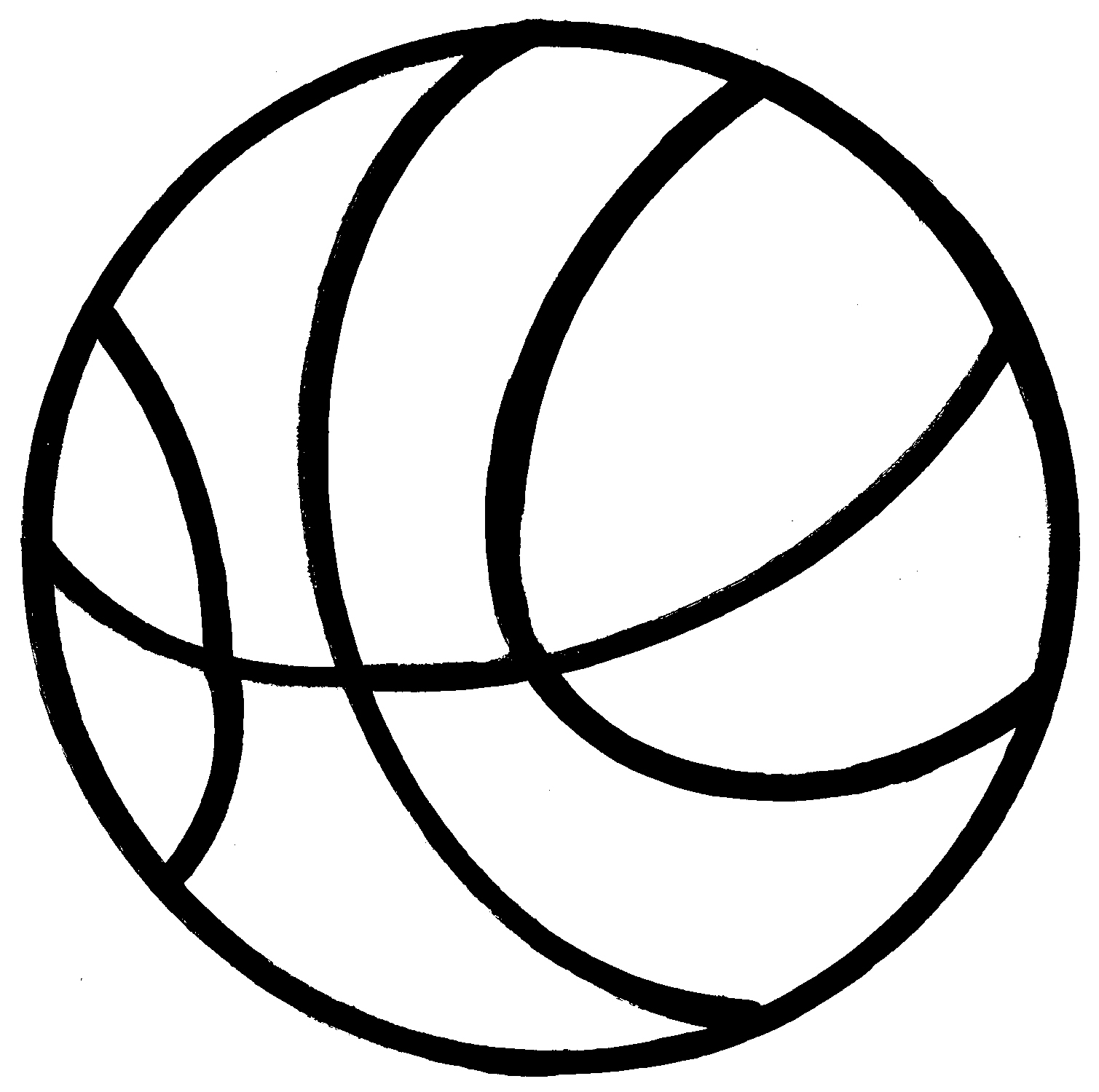 Black And White Basketball Clipart 