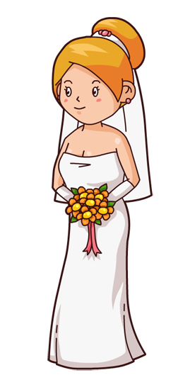 Cartoon Bride Clipart 