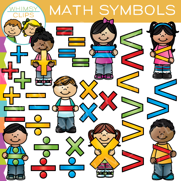 Math Symbols Clip Art , Image  Illustrations 